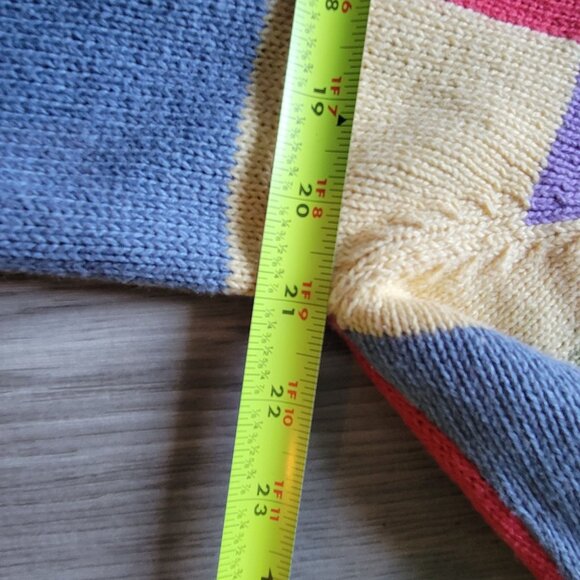 Colorful Patchwork Knit Cardigan By Christopher & Banks - Picture 7 of 7